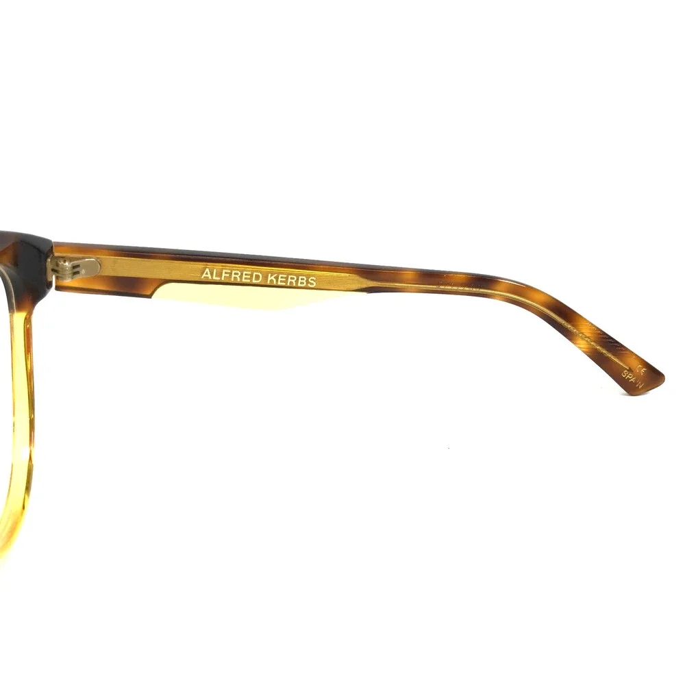 Alfred Kerbs Eyeglasses Frames ANDREA YW Yellow Brown Tortoise 53-18-145